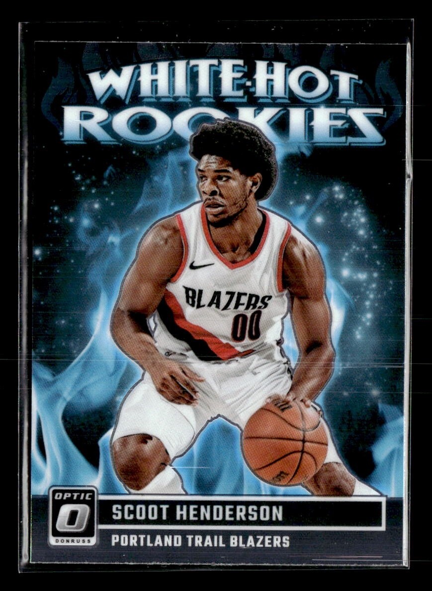 2023 Panini Donruss Optic Scoot Henderson #15 White Hot Rookies Rookie Card RC B