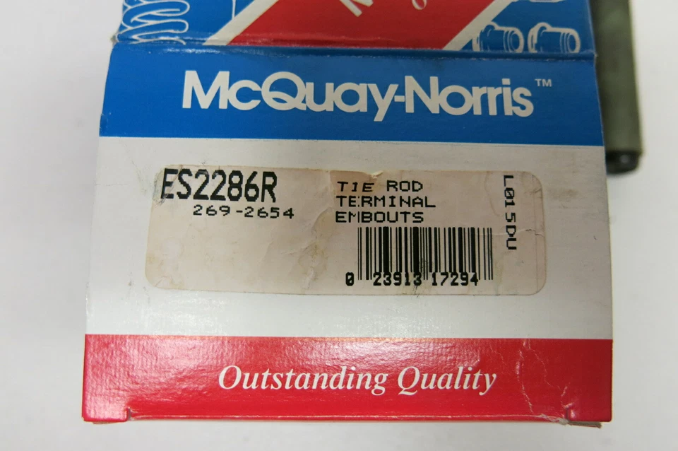 Nuevo de Lote Antiguo McQuay Norris Extremo de Barra de Atar de Dirección ES2286R para Chevrolet Pontiac 1977-1987 Foto 2 de 2