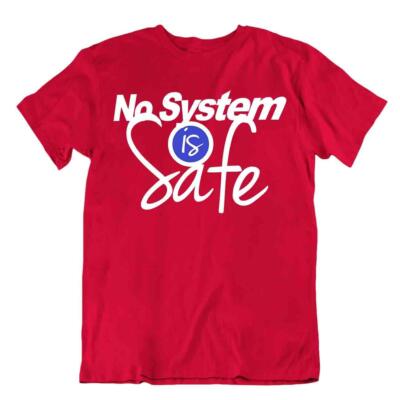 Mein System ist sicher Tshirt Humor lustig Tee Programmierer Internet Shirt