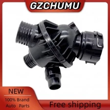 Engine Coolant Thermostat Housing Assembly W/ Sensor Direct For BMW X5 X6 435i