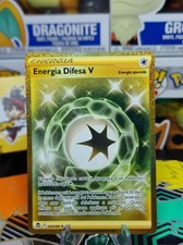 Carta Pokemon Energia Difesa V Gold | NM | 215/195 Tempesta Argentata Italiano