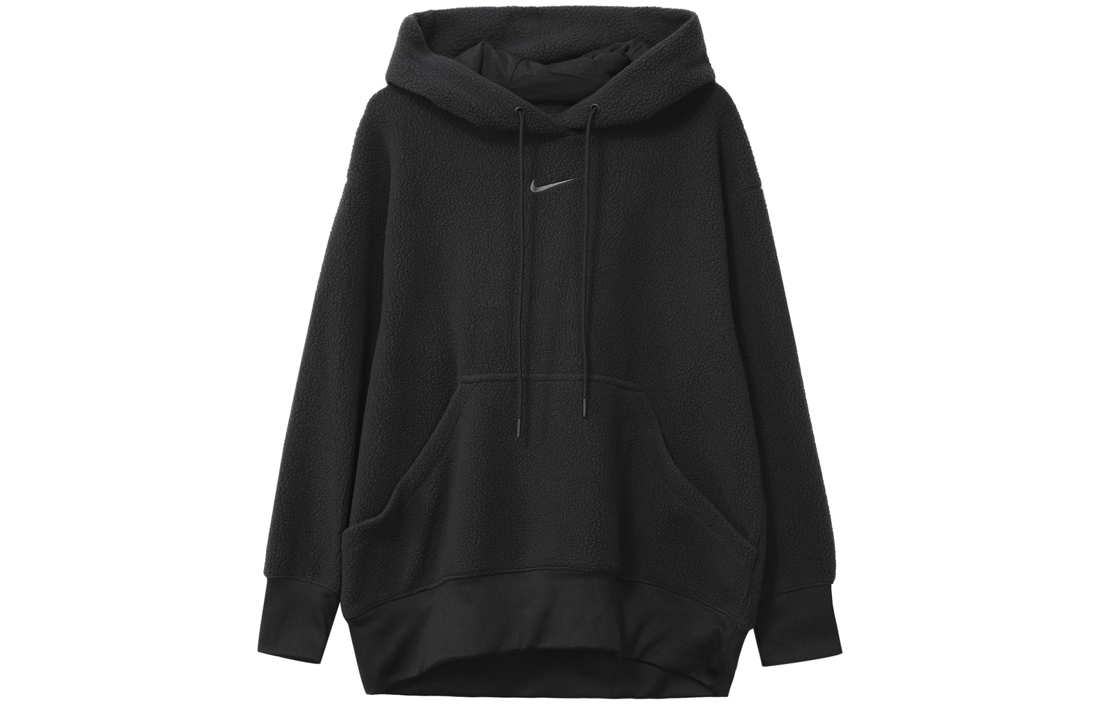 Однотонная спортивная повседневная толстовка Nike с длинным рукавом из Шерпа-флиса