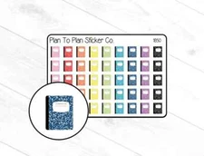 1850~~Composition Books Planner Stickers.