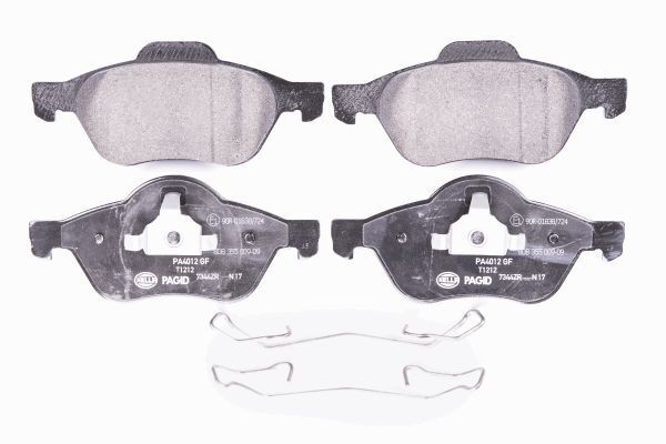 Hella 8DB 355 009-091 Bremsbelagsatz, Scheibenbremse FüR Renault-image