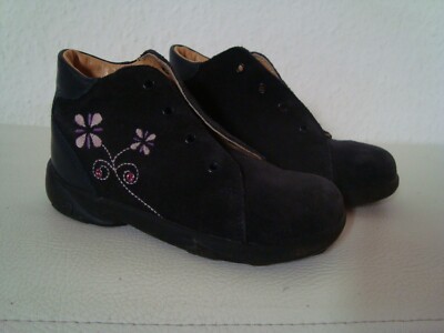 Mädchen Halbschuhe Sommer Schuhe Gr.24 von Däumling WMS Smal Leder samt schwarz 