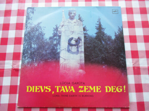 LUCIJA GARUTA DIEVS, TAVA ZEME DEG LORD,THINE EARTH IS BURNING 1988 LATVIAN LP - 第 1/8 張圖片