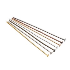 DIY 16MM-70MM Silver Plated Flat Pins Jewellery Making Findings Head Pins