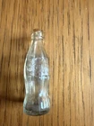 Coca Cola Small Miniature Glass Coke Pop Bottle 2.5" Tall EMPTY Vintage
