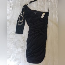sexy one arm mini dress, sequins size medium