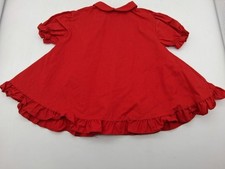 Vintage Alexis Handi Panti Baby Girl s Red Top Ruffles Sz M
