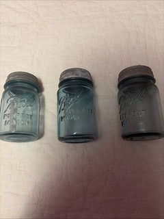 blue mason jars