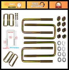 4pcs Square U-bolts 2.5 Wide For Leaf Springs 8.75 Long Whardware - Chevy Gmc