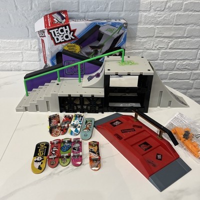 Tech Deck Konvolut Restposten - Nyjah Skatepark + Rampen + 9x Skateboards
