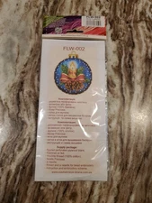 Wonderland Crafts Christmas Ornament Cross Stitch Kit On Wood FLW-002