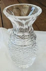 Vtg Sparkling Waterford Lead Crystal Glandore Pattern Floral Vase 5 1/2" Tall