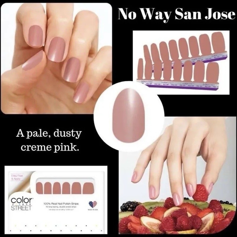 Color Street No Way Jose 100% Real Nail Polish Strips Colorstreet