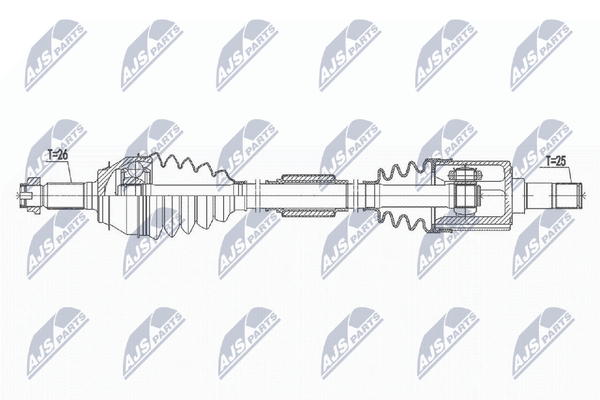 Antriebswelle Nty NPW-HD-054 FüR Honda Jazz 4-image