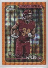 2024 Topps Chrome Rookies Orange Geometric Refractor 9/25 Michael Wiley #300 3hd