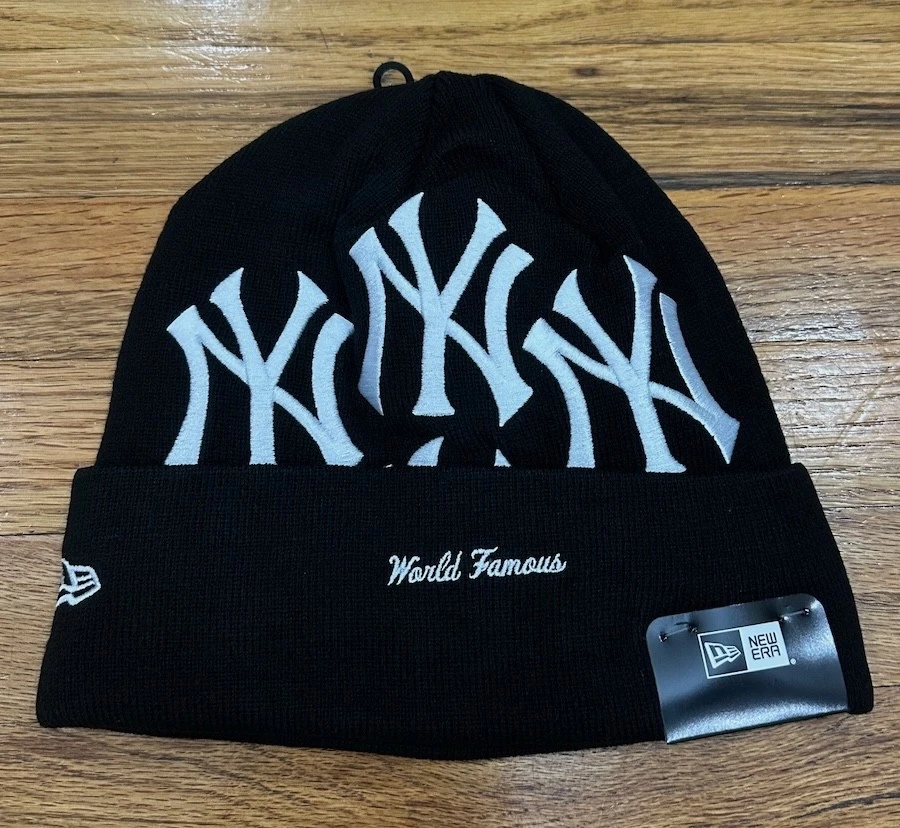 NEW IN BAG Supreme Box Logo Yankees Beanie Black FW21 - Image 2 of 3