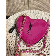 YSL Beauty Heart Shaped Makeup Bag Coin Pouch Case Crossbody Bag novelty