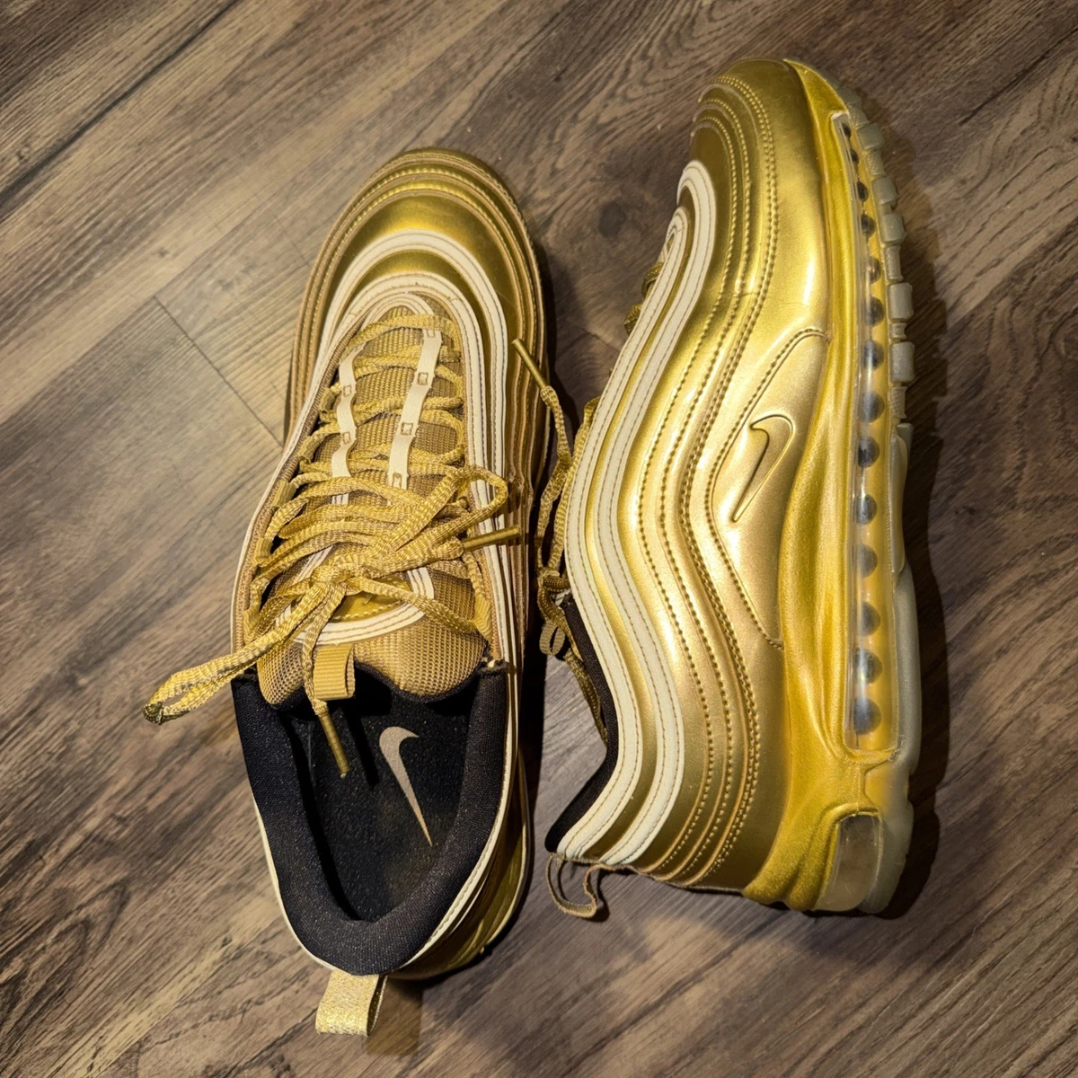 Nike Air Max 97 Metallic Gold Men’s Size 9 CT4556-700 Sneakers OG Box 2020 Nike Air Max 97 Olympic Gold 2020 CT4556-700 | Mercari main image 4