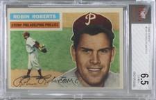 1956 Topps Robin Roberts (Gray Back) #180 BVG 6.5 HOF 0q3