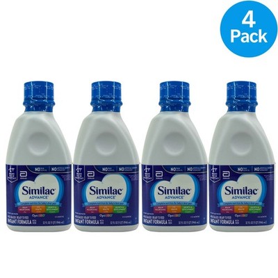 Similac Advance Infant Formula 32 oz Ready to Feed 4 Pack Exp 06/01/2026 New