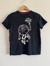 Adidas Basketball Shirt Boys Athletic Unisex Funny Cute Medium Kids 10-12
