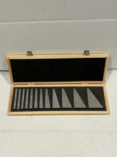 Fowler 12 Piece Steel Angle Block Gauge Set w/case