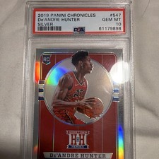 2019-20 Panini Chronicles #547 De'Andre Hunter Rookie Silver PSA 10