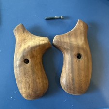 Smith Wesson J Frame Round Butt Wood Grip W Screw