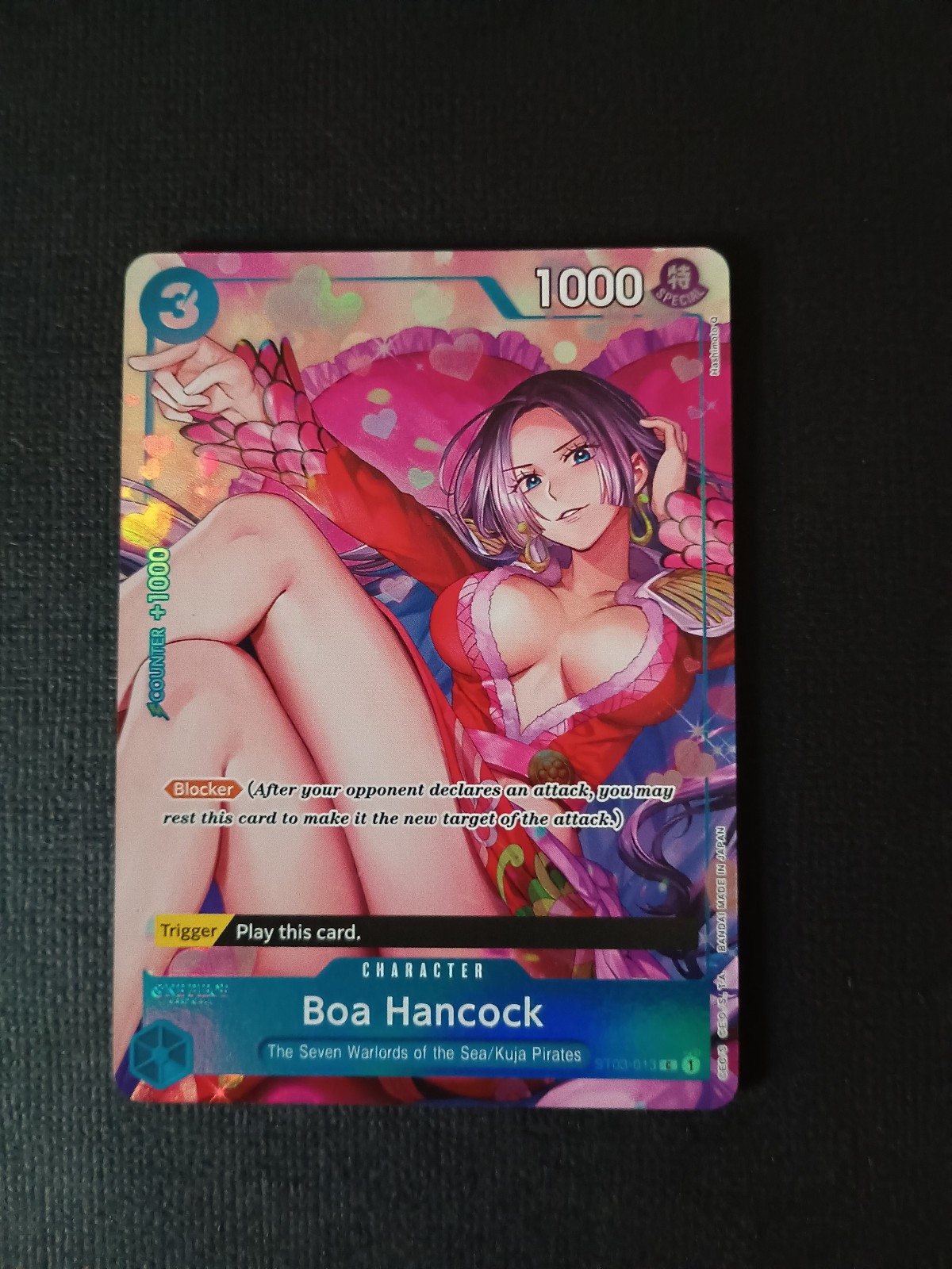 One Piece Boa Hancock ST03-013 C Alt Art Parallel Best Selection Vol.2 TCG