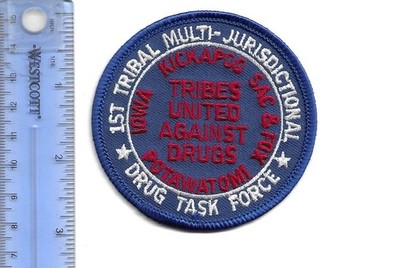 1st Tribal Multi-Jurisdictional Drug Task Force patch-Tribes United Against Drug