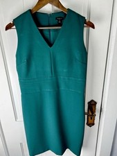Ann Taylor Hunter Green Sheath Dress in Size 8 Petite.