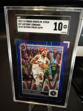 Panini Hoops Premium Anthony Edwards #87 Blue Seismic Prizm /99 SGC 10 Timberwo…
