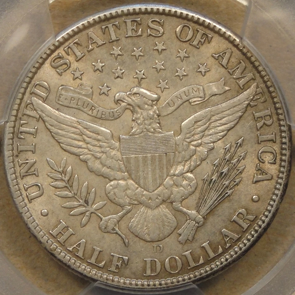 1912-D Barber Half Dollar 50c PCGS Certified AU53 - Image 2 of 4