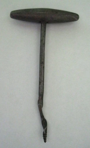 Civil War Artillery Gimlet T Bar Handle Cannon Tool Antique  3.25"