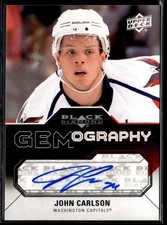 2011-12 Upper Deck Black Diamond Gemography John Carlson Auto #GEM-JC