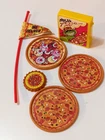 Vtg Teenage Mutant Ninja Turtles-Parts for Pizza Thrower-Pizzas, Flag, Pizza Box