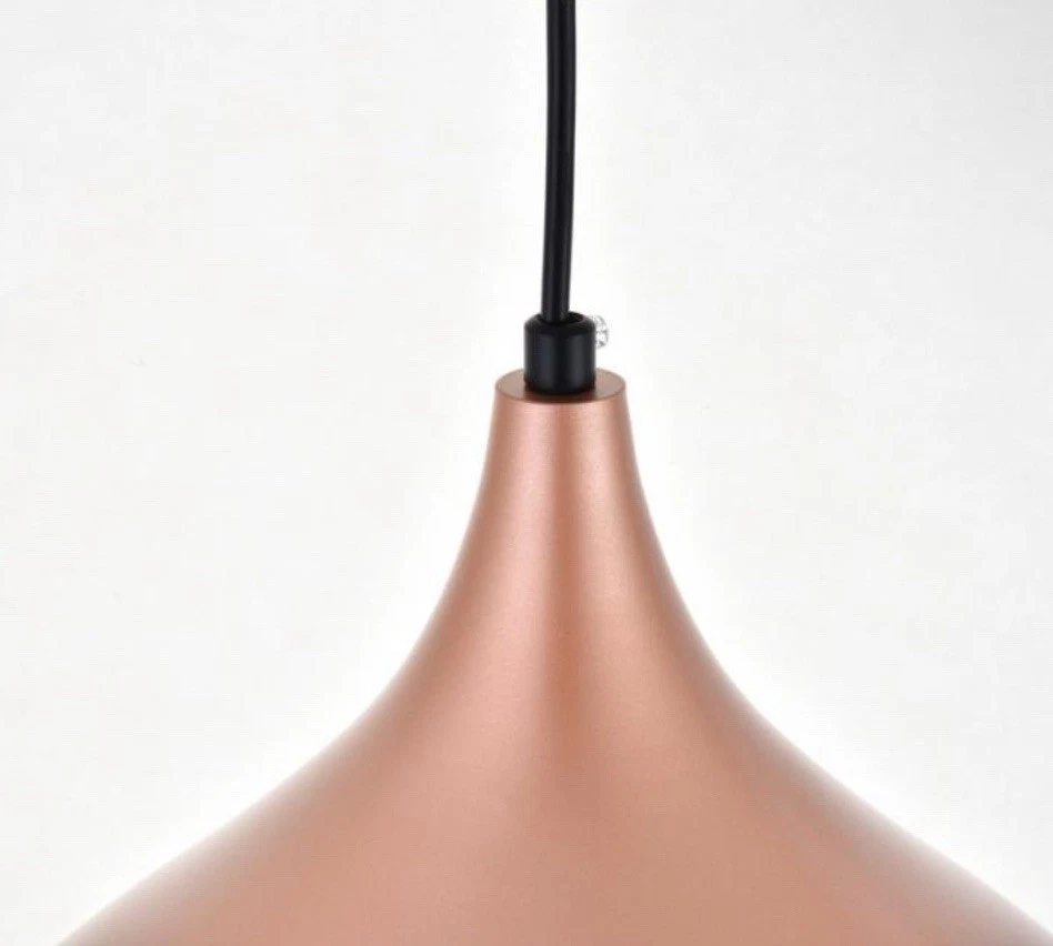 Elegant Lighting LDPD2046 Circa 13"W Pendant - Black - Image 4 of 4