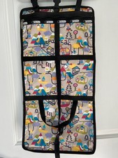 LeSportsac GNOMES in GONDOLAS Hanging/Folding Travel/Cosmetic/Organizer Bag EUC
