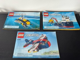 LEGO CREATOR Ocean Explorer #31045 & Chopper Transporter #31043 100% Complete