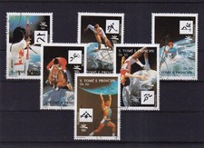 SA39c Sao Tome and Principe 1992 Olympic Games Barclona used stamps