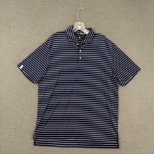 RLX Ralph Lauren Polo Shirt Mens Large Multicolor Striped Performance Golf Dad