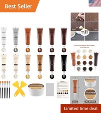 Wood Furniture Repair Kit, Wood Putty Repair Fillers, Hardwood Laminate Floor...