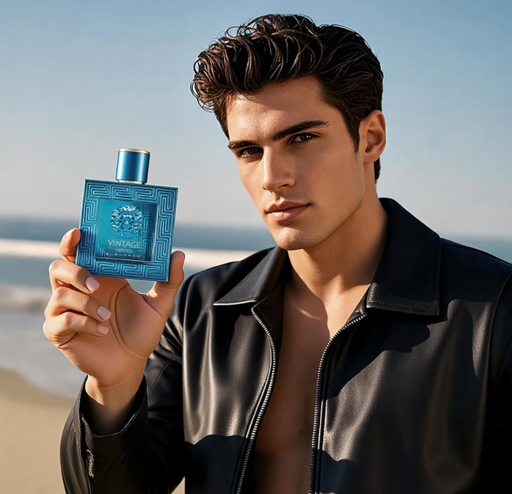 Secret Plus Vintage Heroes Colônia Masculina 3,4 oz 100 ml Eau de Parfum Spray - Imagem 3 de 3