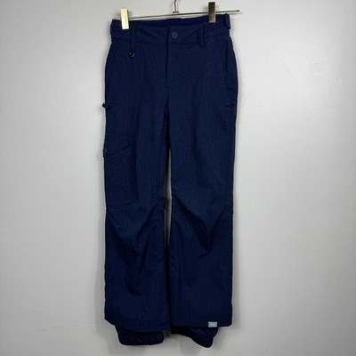 Roxy Girls Snow Pants Ski Snowboard 8 Small S Navy Blue Dryflight Technology 10k