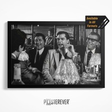 Goodfellas “Funny How” Scene – B&W Photo Poster, Ray Liotta & Joe Pesci Wall Art