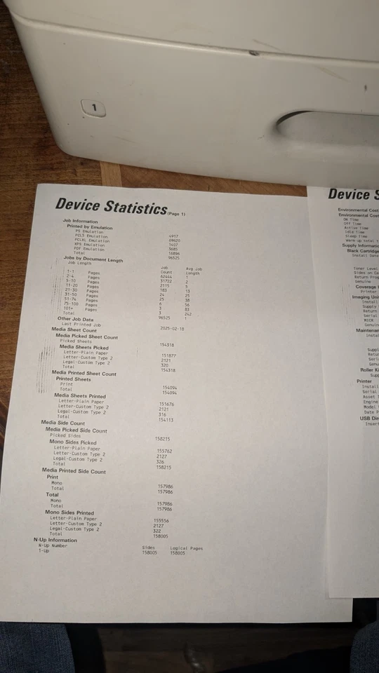 Lexmark MS810de Workgroup Laser Printer, Monochrome, Working Condition - Image 2 of 4