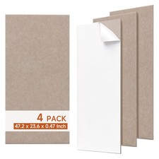 Millcalm Acoustic Wall Panels, Self 4 Pack, Camel